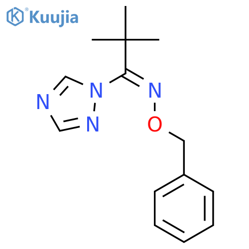 1H-1,2,4-Triazole, 1-[2,2-dimethyl-1-[(phenylmethoxy)imino]propyl]- structure
