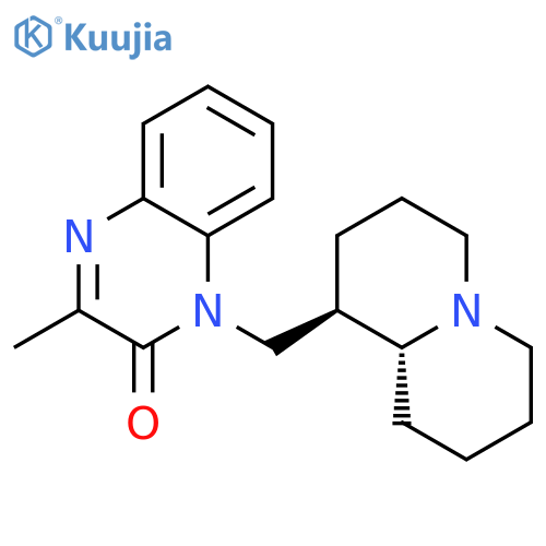 2(1H)-Quinoxalinone,3-methyl-1-[(octahydro-2H-quinolizin-1-yl)methyl]-, trans- (9CI) structure