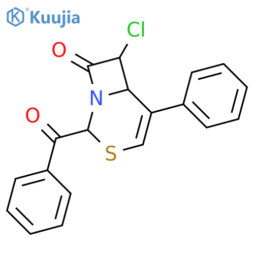 3-Thia-1-azabicyclo[4.2.0]oct-4-en-8-one, 2-benzoyl-7-chloro-5-phenyl- structure