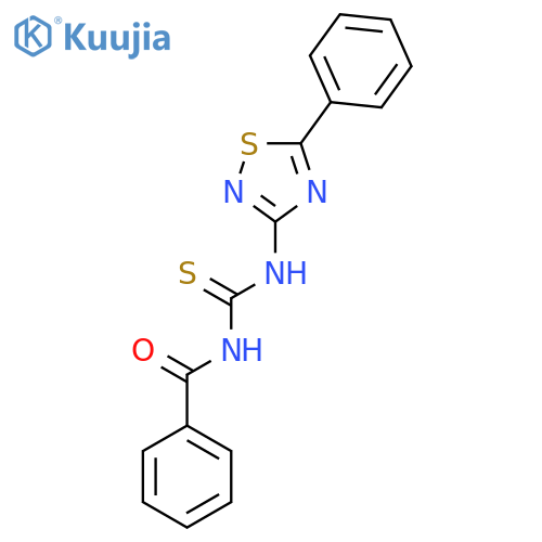 Benzamide, N-[[(5-phenyl-1,2,4-thiadiazol-3-yl)amino]thioxomethyl]- structure