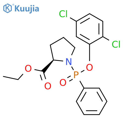 L-Proline, 1-[(2,5-dichlorophenoxy)phenylphosphinyl]-, ethyl ester, (R)- structure