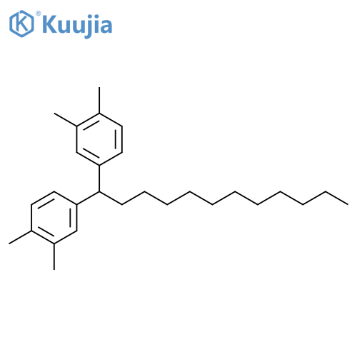1,1'-dodecane-1,1-diylbis(3,4-dimethylbenzene) structure