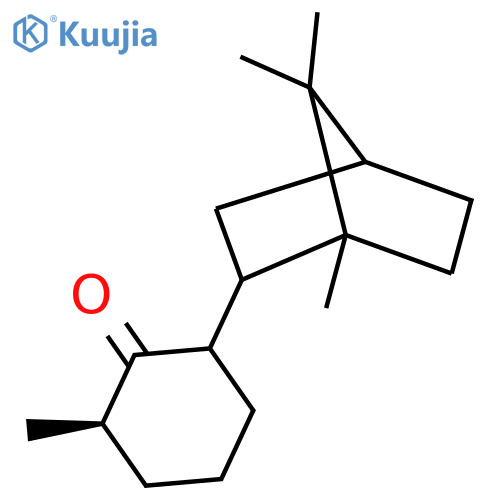 (1alpha,2alpha,4alpha)-2-methyl-6-(1,7,7-trimethylbicyclo[2.2.1]hept-2-yl)cyclohexan-1-one structure