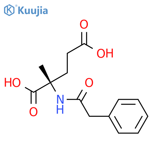 Glutamic acid, 2-methyl-N-(phenylacetyl)- structure
