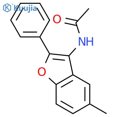 N-(5-methyl-2-phenyl-1-benzofuran-3-yl)acetamide structure