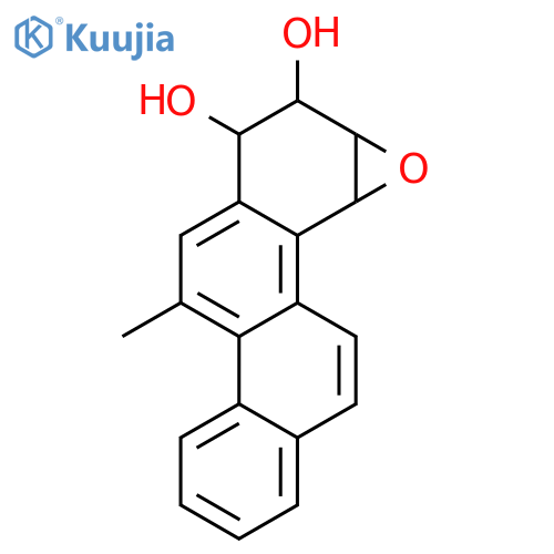 (7S,8R,8aS,9aR)-5-methyl-7,8,8a,9a-tetrahydrochryseno[3,4-b]oxirene-7,8-diol structure