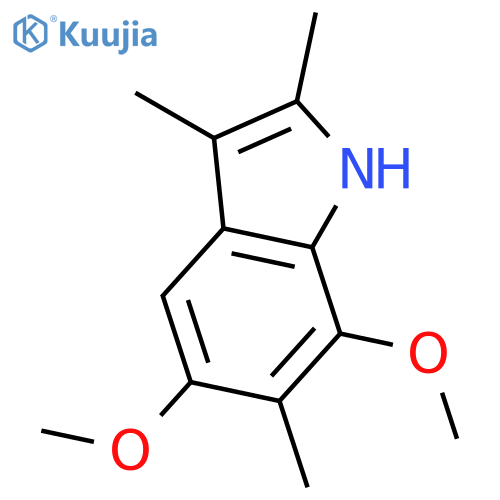 1H-Indole, 5,7-dimethoxy-2,3,6-trimethyl- structure