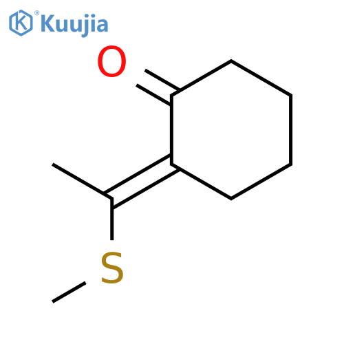Cyclohexanone, 2-[1-(methylthio)ethylidene]- structure