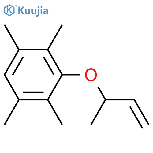 Benzene, 1,2,4,5-tetramethyl-3-[(1-methyl-2-propenyl)oxy]- structure