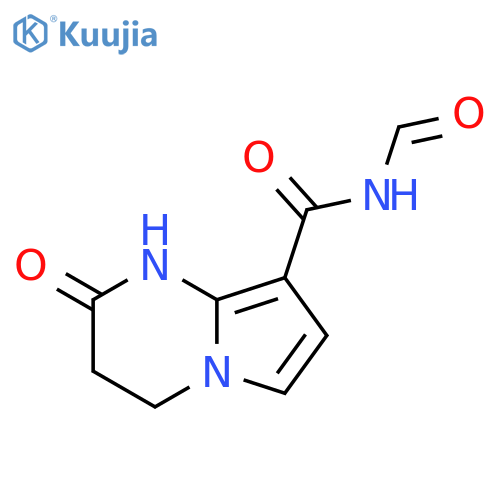 N-formyl-1,2,3,4-tetrahydro-2-oxo-Pyrrolo[1,2-a]pyrimidine-8-carboxamide structure