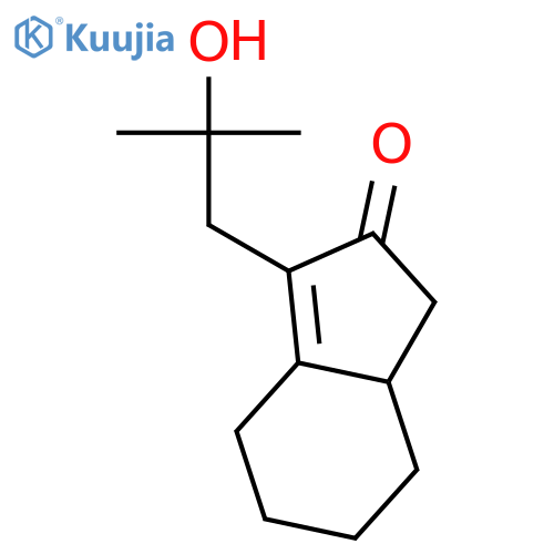 2H-Inden-2-one, 3,3a,4,5,6,7-hexahydro-1-(2-hydroxy-2-methylpropyl)- structure
