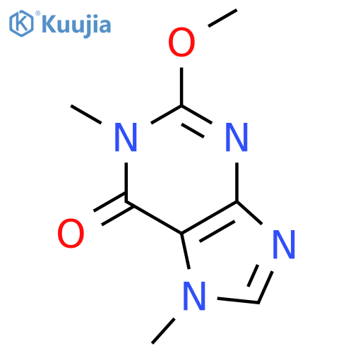1,7-dihydro-2-methoxy-1,7-dimethyl-6H-Purin-6-one structure