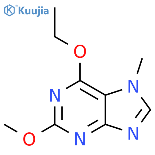 6-ethoxy-2-methoxy-7-methyl-7H-Purine structure