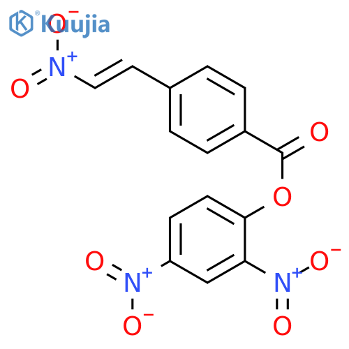 Benzoic acid, 4-(2-nitroethenyl)-, 2,4-dinitrophenyl ester structure