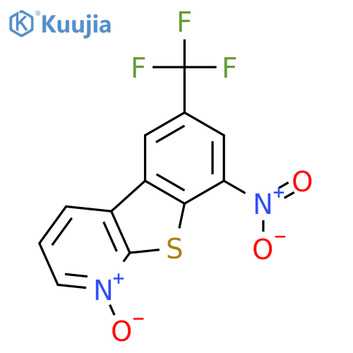 [1]Benzothieno[2,3-b]pyridine, 8-nitro-6-(trifluoromethyl)-, 1-oxide structure