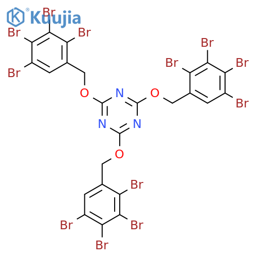 1,3,5-Triazine, 2,4,6-tris[(tetrabromophenyl)methoxy]- structure