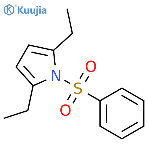 1H-Pyrrole, 2,5-diethyl-1-(phenylsulfonyl)- structure