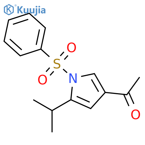 1H-Pyrrole, 4-acetyl-2-(1-methylethyl)-1-(phenylsulfonyl)- structure