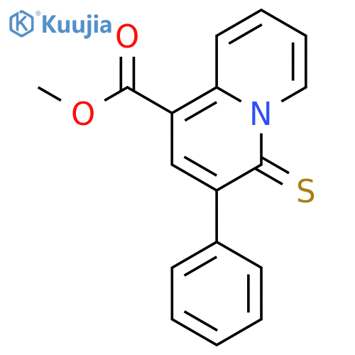 4H-Quinolizine-1-carboxylic acid, 3-phenyl-4-thioxo-, methyl ester structure