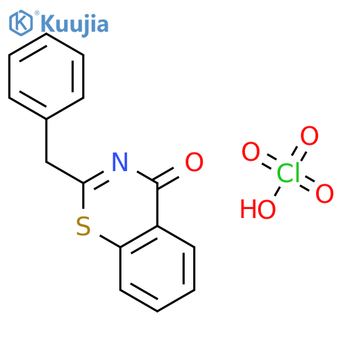4H-1,3-Benzothiazin-4-one, 2-(phenylmethyl)-, perchlorate structure