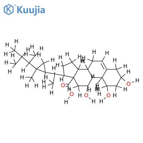 18-Carboxylic acid-(1alpha,3beta,11alpha)-1,3,11-Trihydroxygorgost-5-en-18-al structure
