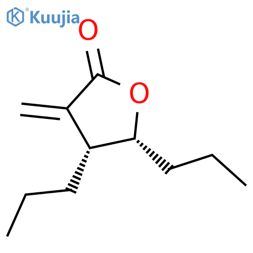 2(3H)-Furanone, dihydro-3-methylene-4,5-dipropyl-, cis- structure