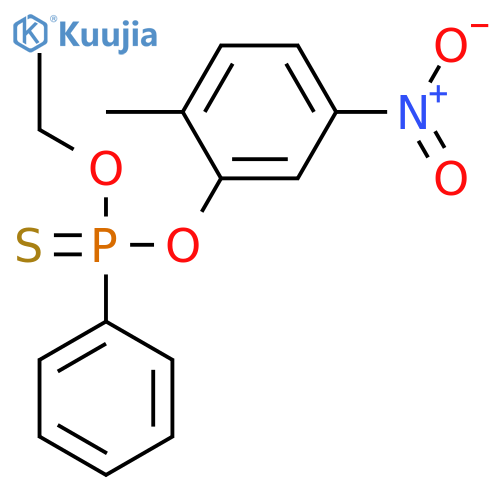 Phosphonothioic acid, phenyl-, O-ethyl O-(4-nitro-o-tolyl) ester structure
