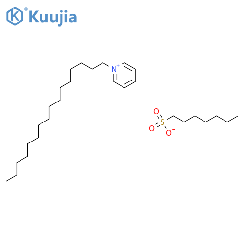 PYRIDINIUM, 1-HEXADECYL-, 1-HEPTANESULFONATE structure