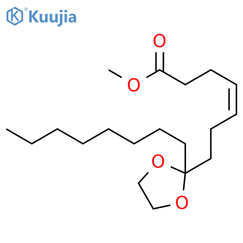 4-Heptenoic acid, 7-(2-octyl-1,3-dioxolan-2-yl)-, methyl ester, (Z)- structure