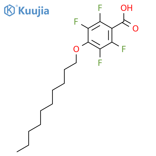 Benzoic acid, 4-(decyloxy)-2,3,5,6-tetrafluoro- structure