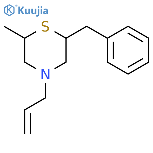 Thiomorpholine, 2-methyl-6-(phenylmethyl)-4-(2-propenyl)- structure