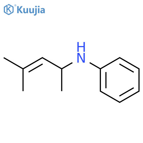 Benzenamine, N-(1,3-dimethyl-2-butenyl)- structure