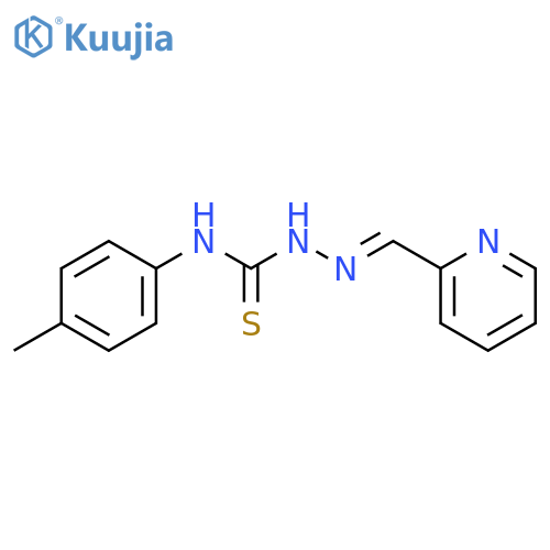 Hydrazinecarbothioamide, N-(4-methylphenyl)-2-(2-pyridinylmethylene)- structure