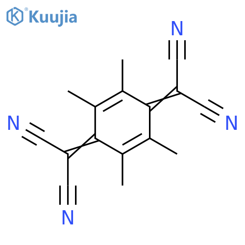 2,2'-(2,3,5,6-tetramethylcyclohexa-2,5-diene-1,4-diylidene)dimalononitrile structure