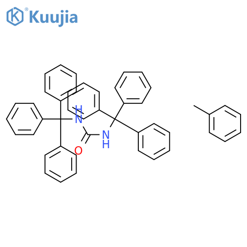 Urea, N,N'-bis(triphenylmethyl)-, compd. with methylbenzene (1:1) structure