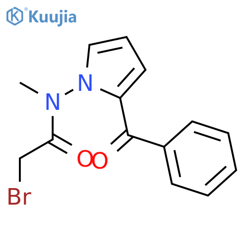 Acetamide, N-(2-benzoyl-1H-pyrrol-1-yl)-2-bromo-N-methyl- structure