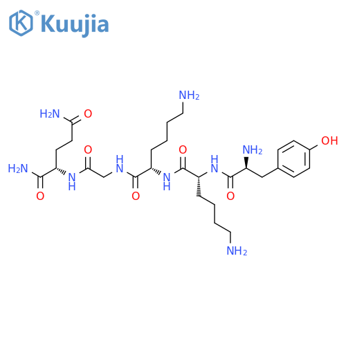 L-Glutamamide, L-tyrosyl-D-lysyl-L-lysylglycyl- structure