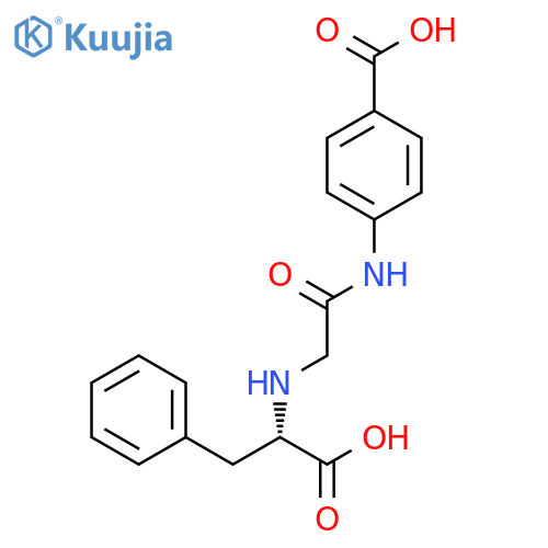L-Phenylalanine, N-[2-[(4-carboxyphenyl)amino]-2-oxoethyl]- structure