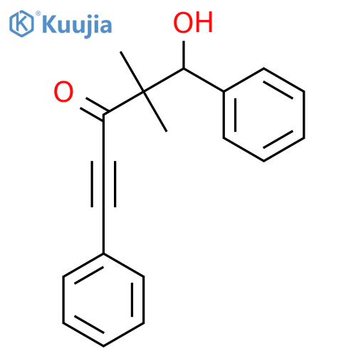 1-Pentyn-3-one, 5-hydroxy-4,4-dimethyl-1,5-diphenyl- structure