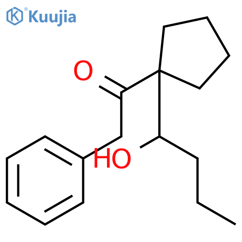 1-[1-(1-Hydroxy-butyl)-cyclopentyl]-2-phenyl-ethanone structure