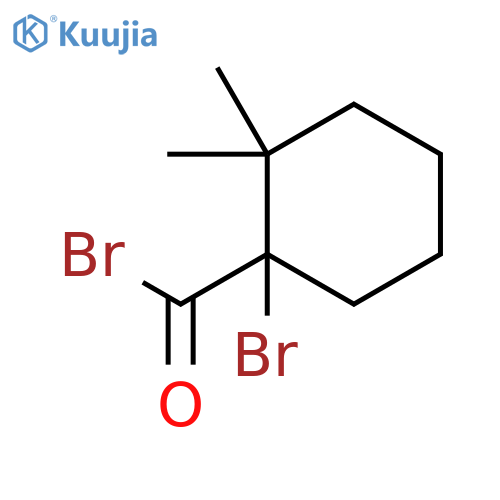 Cyclohexanecarbonyl bromide, 1-bromo-2,2-dimethyl- structure