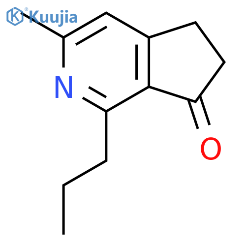 7H-Cyclopenta[c]pyridin-7-one, 5,6-dihydro-3-methyl-1-propyl- structure