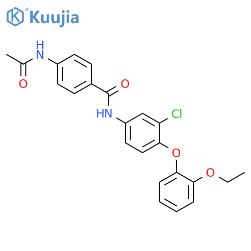 Benzamide, 4-(acetylamino)-N-[3-chloro-4-(2-ethoxyphenoxy)phenyl]- structure