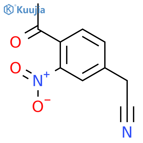 2-(4-Acetyl-3-nitrophenyl)acetonitrile structure