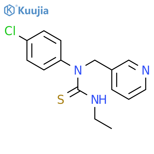 Thiourea, N-(4-chlorophenyl)-N'-ethyl-N-(3-pyridinylmethyl)- structure