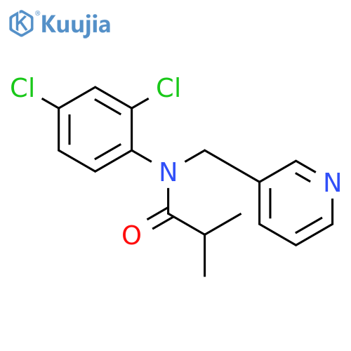 Propanamide, N-(2,4-dichlorophenyl)-2-methyl-N-(3-pyridinylmethyl)- structure