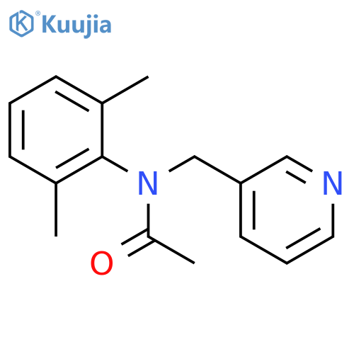 Acetamide, N-(2,6-dimethylphenyl)-N-(3-pyridinylmethyl)- structure