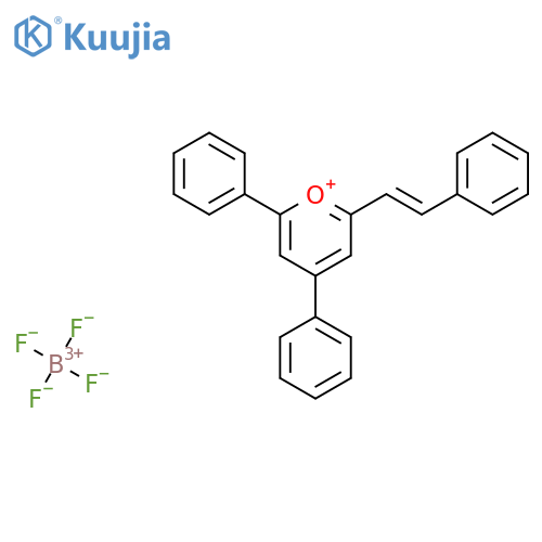 (E)-2,4-Diphenyl-6-(2-phenylethenyl)pyrilliumtetrafluoroborate structure