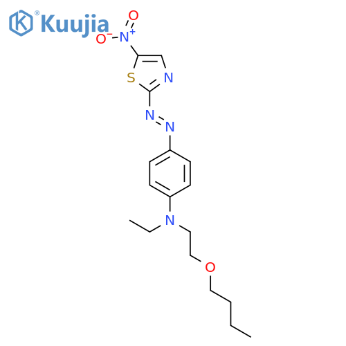 Benzenamine,N-(2-butoxyethyl)-N-ethyl-4-[2-(5-nitro-2-thiazolyl)diazenyl]- structure