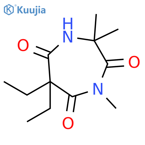 1H-1,4-Diazepine-2,5,7(6H)-trione, 6,6-diethyldihydro-1,3,3-trimethyl- structure